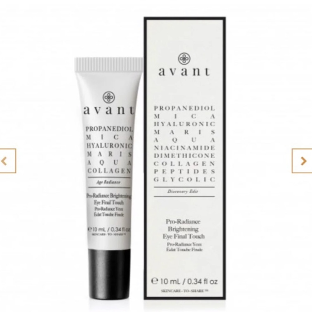 Avant pro radiance eye brightening finish cream